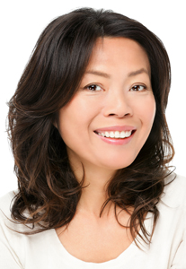 Asian woman smiling